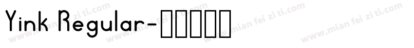 Yink Regular字体转换